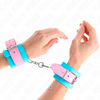 Kink muñequeras chic azul rosa ajustable 16 28 cm x 5 cm