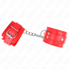 Kink muñequeras con 3 anillas en d ajustable rojo 17.5 25 cm x 6 cm