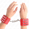 Kink muñequeras con cierre a presión ajustable rojo 19 24 cm x 5.5 cm