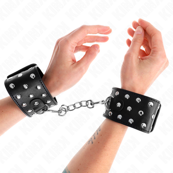 Kink muñequeras estilo punk ajustable 19 24 cm x 5.5 cm