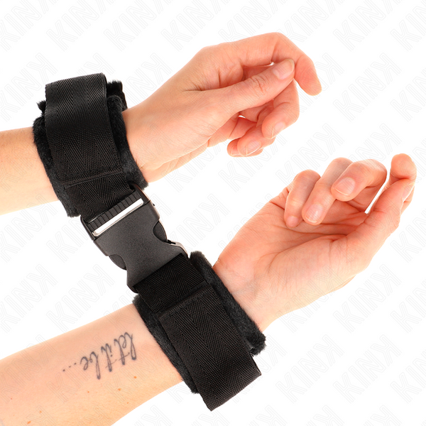 Kink muñequeras nylon negro modelo 1 ajustable 25 35 cm x 6 cm