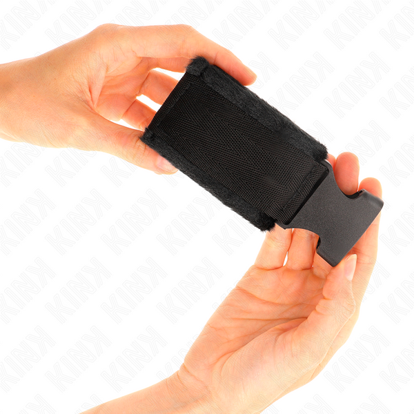 Kink muñequeras nylon negro modelo 1 ajustable 25 35 cm x 6 cm