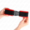 Kink muñequeras nylon rojo negro modelo 1 ajustable 25 35 cm x 6 cm