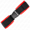 Kink muñequeras nylon rojo negro modelo 1 ajustable 25 35 cm x 6 cm