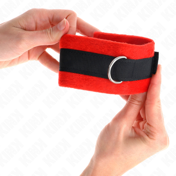 Kink muñequeras para principiantes negro rojo 30 x 7 cm