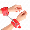 Kink muñequeras sencillas rojo ajustable 20 23 cm x 5.5 cm
