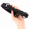 Kink mordaza forma de hueso con correa polipiel negro ajustable 41 57 cm