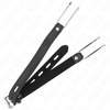 Kink mordaza gancho de metal 11.5 cm con correa de polipiel ajustable 39 58 cm x 2 cm