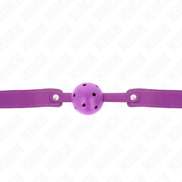Kink mordaza de bola 4.5 cm transpirable morado 65 x 2.5 cm