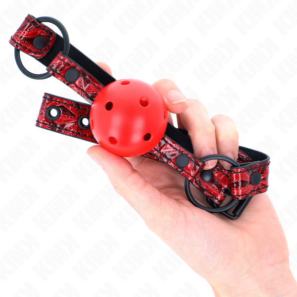 Kink mordaza de bola 4.5 cm con patrón de diamante modelo 1 64.5 cm ajustable 42 60 cm