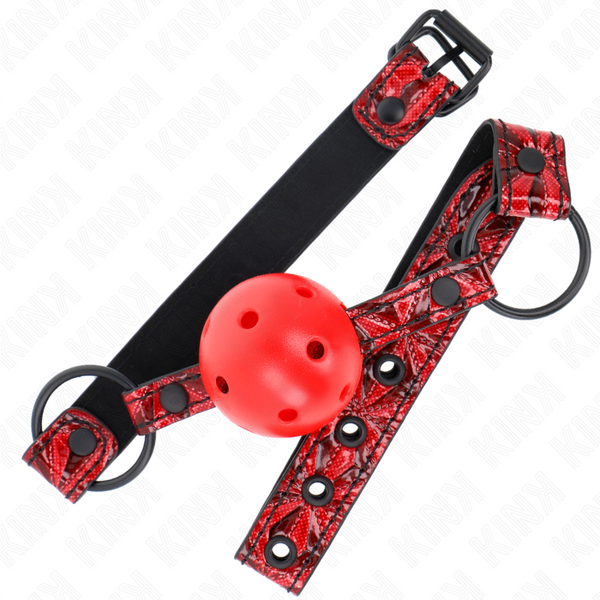 Kink mordaza de bola 4.5 cm con patrón de diamante modelo 1 64.5 cm ajustable 42 60 cm