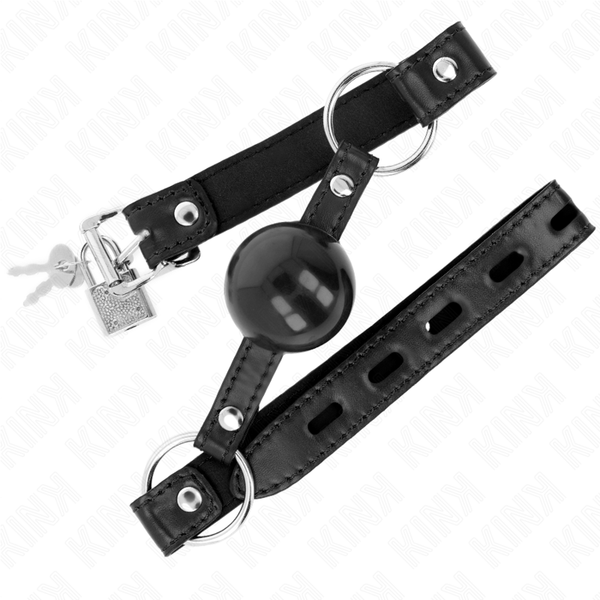 Kink mordaza de bola 4 cm tpe negro 60 x 2 cm