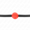 Kink mordaza de bola 4 cm sólida simple rojo 65 x 1.5 cm