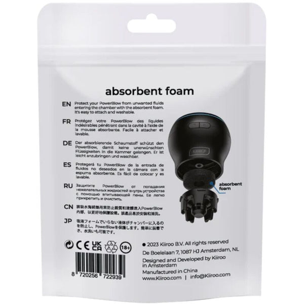 Kiiroo power blow espuma absorbente de respuesto 5 unidades