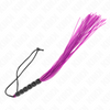 Kink mini látigo de silicona con agarre 6 bolas morado 26 cm