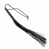 Kink mini látigo de silicona con agarre 6 bolas negro 26 cm