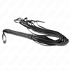 Kink látigo de cola larga y mango corto negro 70 cm