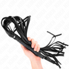 Kink látigo de cola larga y mango corto negro 70 cm