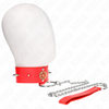 Kink collar con correa 65 cm cuello de diamantes rojo ajustable 35 51 cm x 7 cm