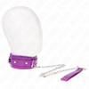 Kink collar con correa 65 cm con restricciones morado ajustable 36 42 cm x 5.5 cm