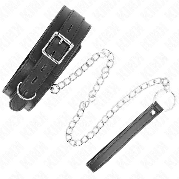 Kink collar con correa 65 cm negro 54 x 4.5 cm