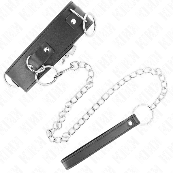 Kink collar con correa 65 cm 3 anillos modelo 2 ajustable 36 43 cm x 5 cm