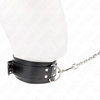 Kink collar con correa 65 cm hebillas plateadas ajustable 33 46 cm x 5.5 cm