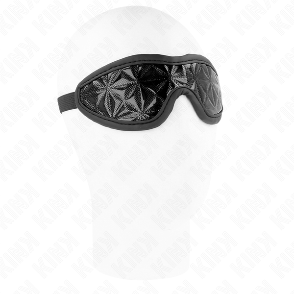 Kink venda con patrón de diamantes negro 20.5 x 6 cm
