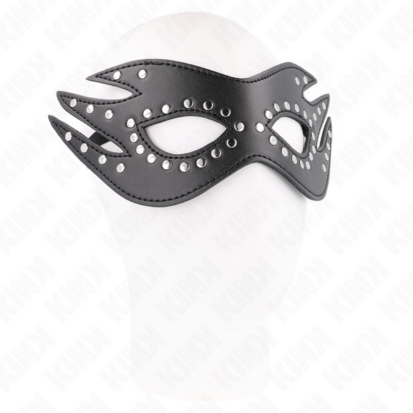 Kink máscara de polipiel con remaches modelo 3 26 x 9.5 cm