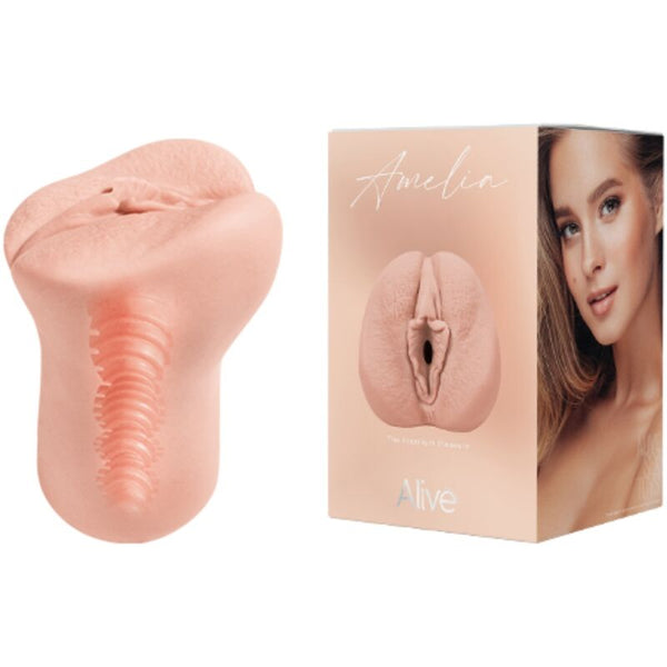 Alive amelia masturbador masculino vagina super realístico natural