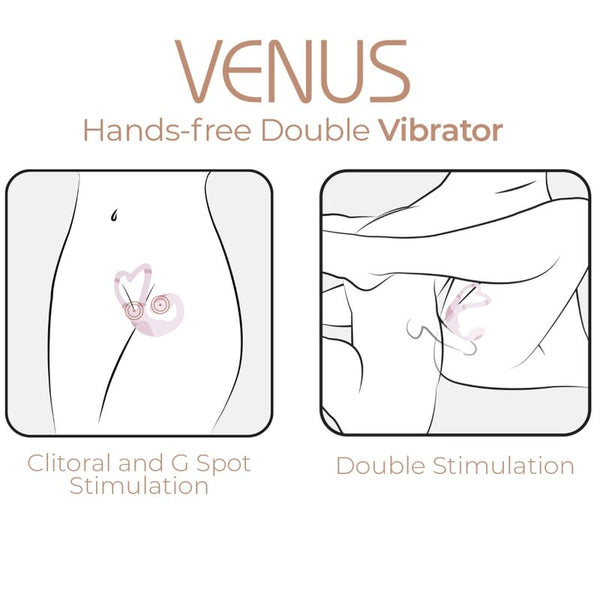 Venus doble estimulador clítoris y Punto G rosa