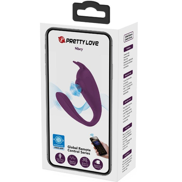 Vibrador larga distancia morado pretty love shey estimulador y