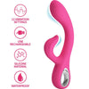 Fritz vibrador rabbit 12 vibraciones rosa