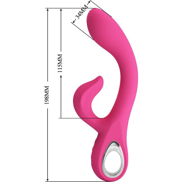 Fritz vibrador rabbit 12 vibraciones rosa
