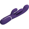 Shania triple vibrador rabbit multifunción morado