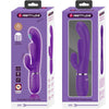 Shania triple vibrador rabbit multifunción morado
