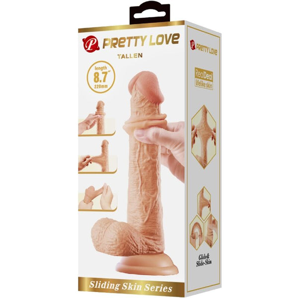 Pretty tallen dildo realístico 22 cm natural