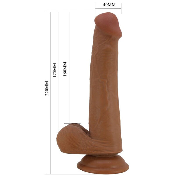 Pretty tallen dildo realístico 22 cm mulato