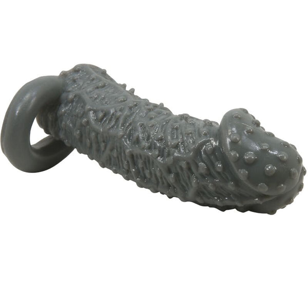 Pretty funda realística alargadora y retardante para pene modelo 2 gris