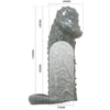 Pretty funda realística alargadora y retardante para pene modelo 2 gris
