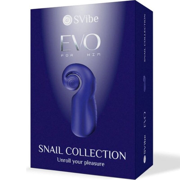 Snail evo for him masturbador masculino slide nroll azul oscuro