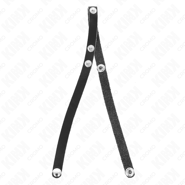Kink anillo pene cuero con cierre a presión 39 x 1 cm