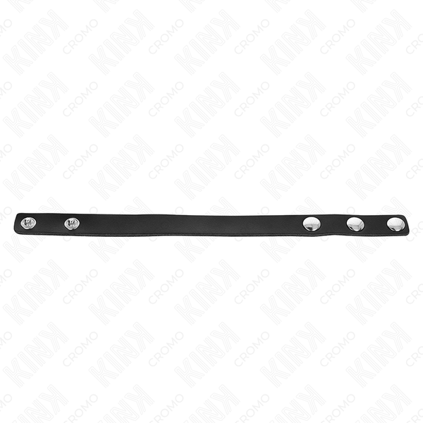Kink anillo pene cuero con cierre a presión 21.5 x 1.5 cm