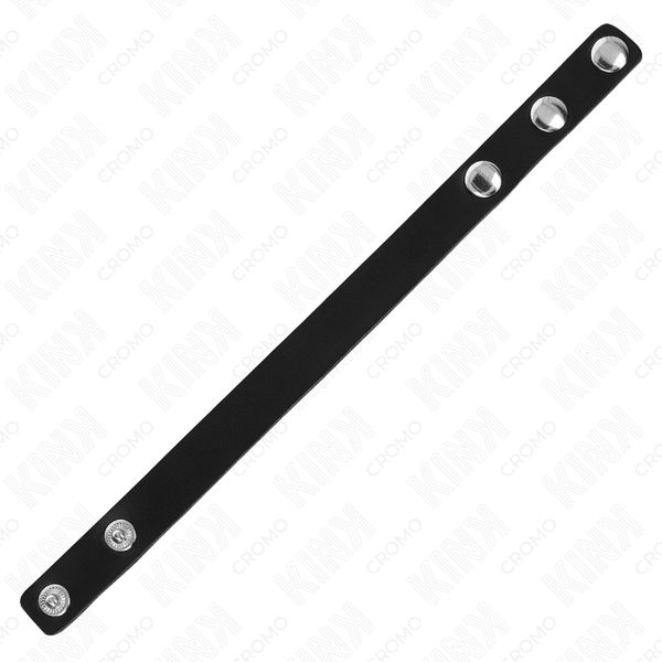 Kink anillo pene cuero con cierre a presión 21.5 x 1.5 cm