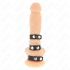 Kink anillo pene polipiel triple con cierre a presión