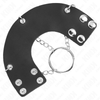 Kink anillo pene 4 cm cadena 7 cm metal con cinturón cuero