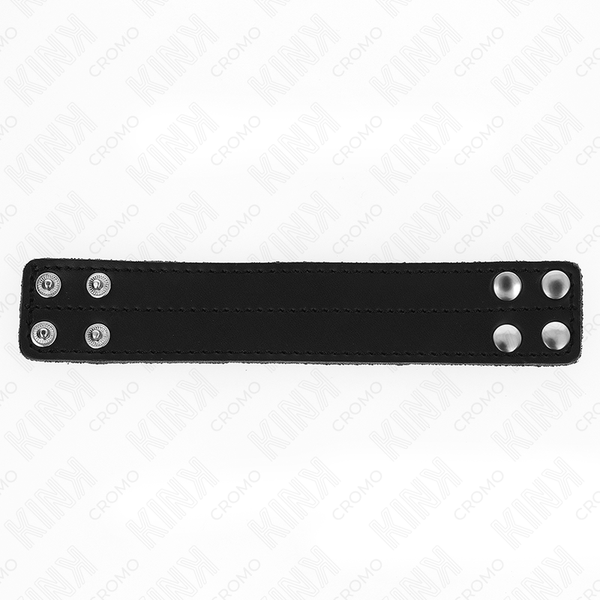 Kink anillo pene cuero con cierre a presión 18.5 x 3.3 cm