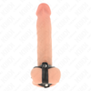 Kink anillo pene y correa divisora de bolas cuero ajustable