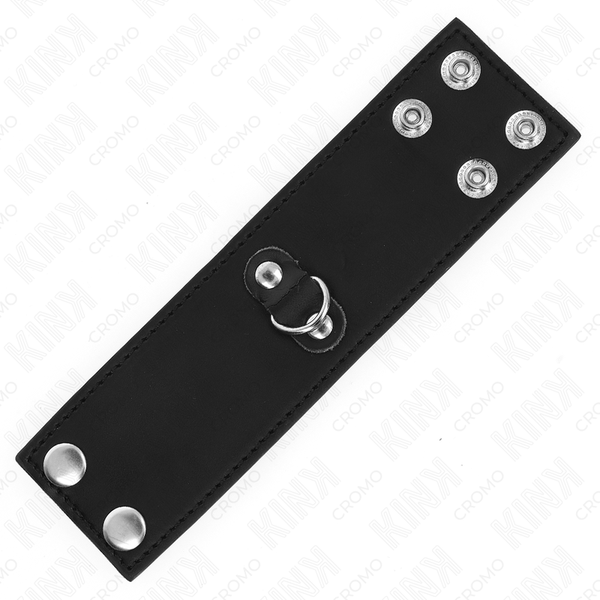 Kink anillo pene cuero con cierre a presión 18 x 5 cm