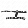 Kink anillo pene con 3 correas divisoras de bolas ajustable